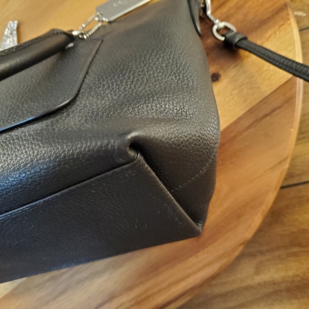 Coach Black Leather Satchel - Picture 4 of 10